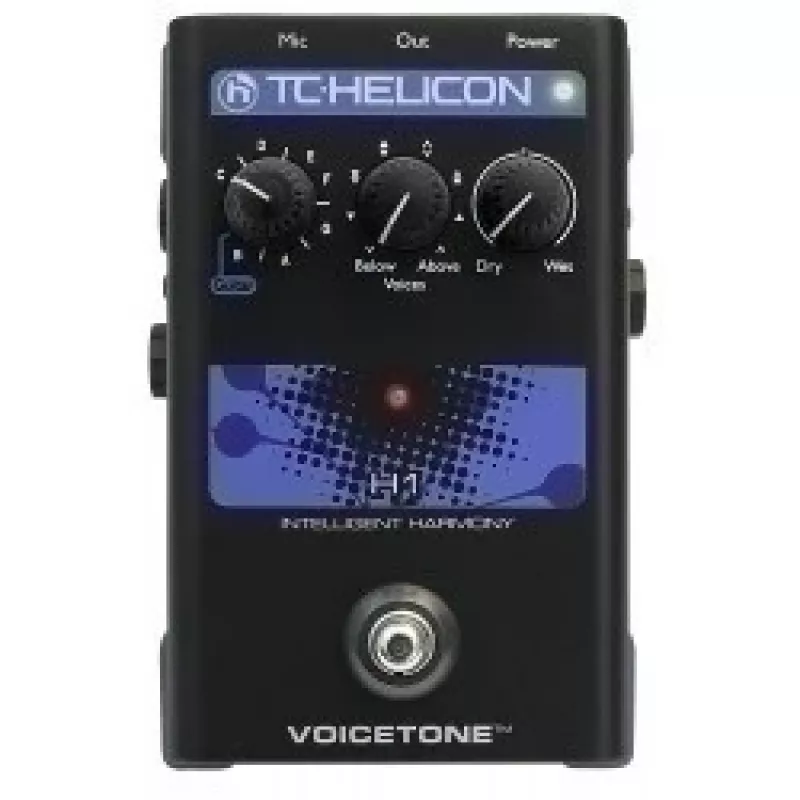Balso harmonizatorius TC-Helicon VoiceTone H1 — aukščio korekcija ir reverb efektai gyvam ir studijos vokalui
