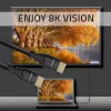 HDMI 2.1 laidas QOLTEC 5 m — 48 Gbit/s, 8K@60Hz, 26AWG, paauksuotos jungtys