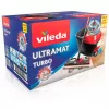 Šlavimo sistemos kibiras VILEDA 140827 – juodas pluoštas, šlapias valymas, teleskopinė rankena 130 cm, 35 cm rankena, laminatui/plytelėms/medžiui