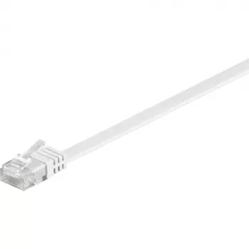 Wentronic Goobay CAT 5e Plokščias komutacinis kabelis, U/UTP, Baltas, 5 m - CCA Vario mišinys (93361)