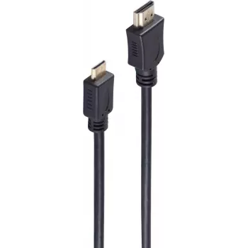 shiverpeaks BS77473-2 HDMI-kabelis 3 m HDMI Type A (Standard) HDMI Type C (Mini) juodas (BS77473-2)