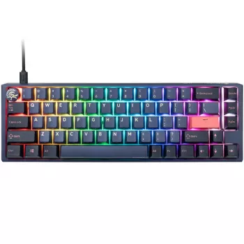 Ducky One 3 SF klaviatūra, žaidimams, USB, QWERTY, anglų k., mėlyna