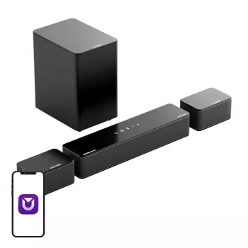 Garso juosta Ultimea U2520 5.1 kanalų su belaidžiu žemų dažnių garsiakalbiu, Dolby Atmos, APP valdymu, juoda