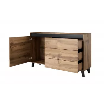 Cama komoda NORD votano ąžuolas/antracitas
