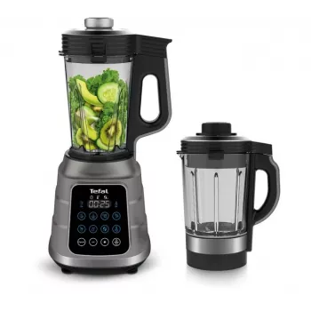 Stalinis trintuvas Tefal BL985A31 — 1300 W, 1,75 L stiklinis indas + 2 L Tritan indas, Trip'Ax 6 sparnų nerūdijančio plieno peiliai, vakuuminis maišymas