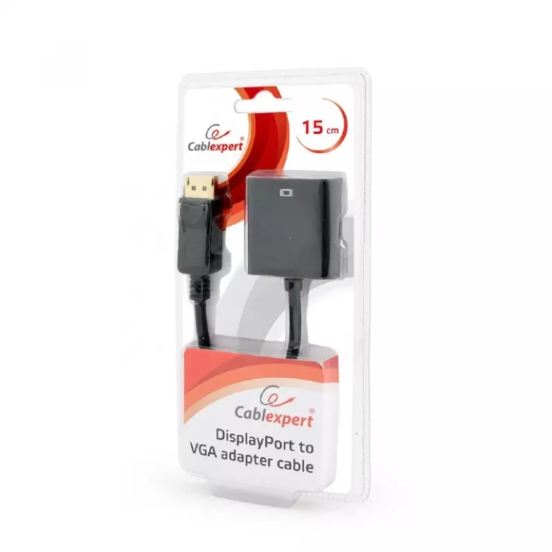Adapteris DisplayPort į VGA, juodas