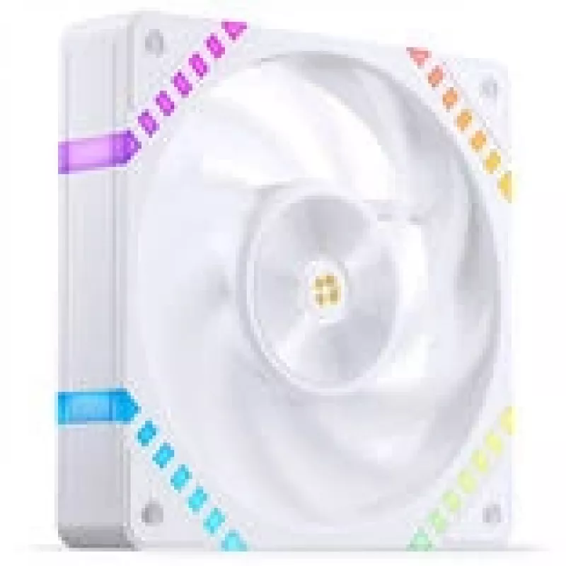 120 mm ARGB PWM korpuso ventiliatorius Jonsbo HF2-120 White — 120 mm, PWM, ARGB