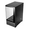 “Mini Tower” PC korpusas TACENS Mars Gaming MC-SE2 — Mini-ITX / Micro-ATX, juodas, šoninis langas, apatinis PSU, palaiko 2x2.5 colio + 1x3.5 colio