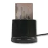 Universalus išmaniųjų kortelių skaitytuvas Qoltec 50632 USB 2.0 juodas 1m laidas