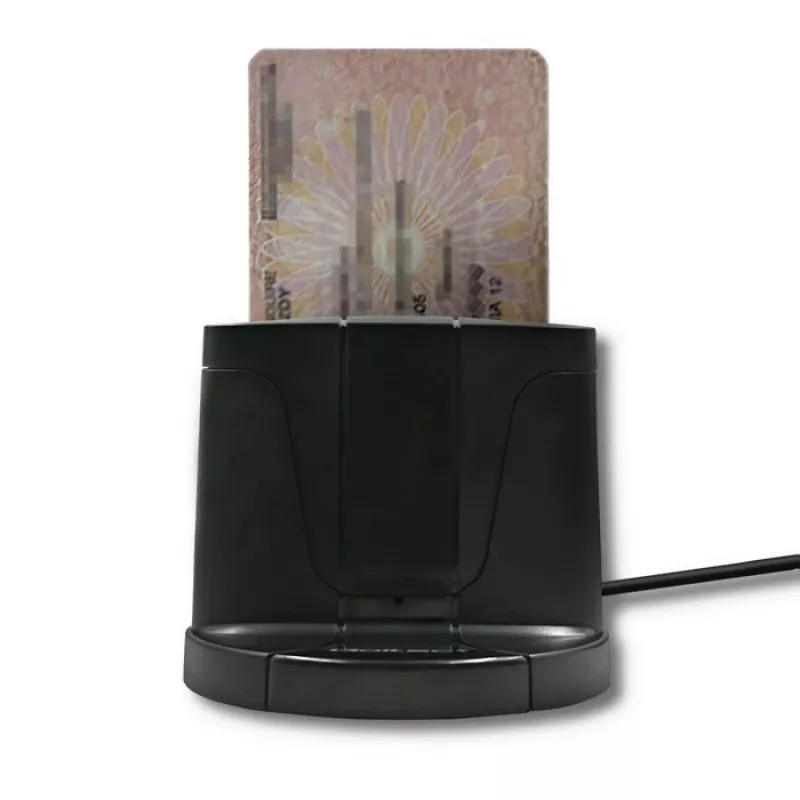 Universalus išmaniųjų kortelių skaitytuvas Qoltec 50632 USB 2.0 juodas 1m laidas