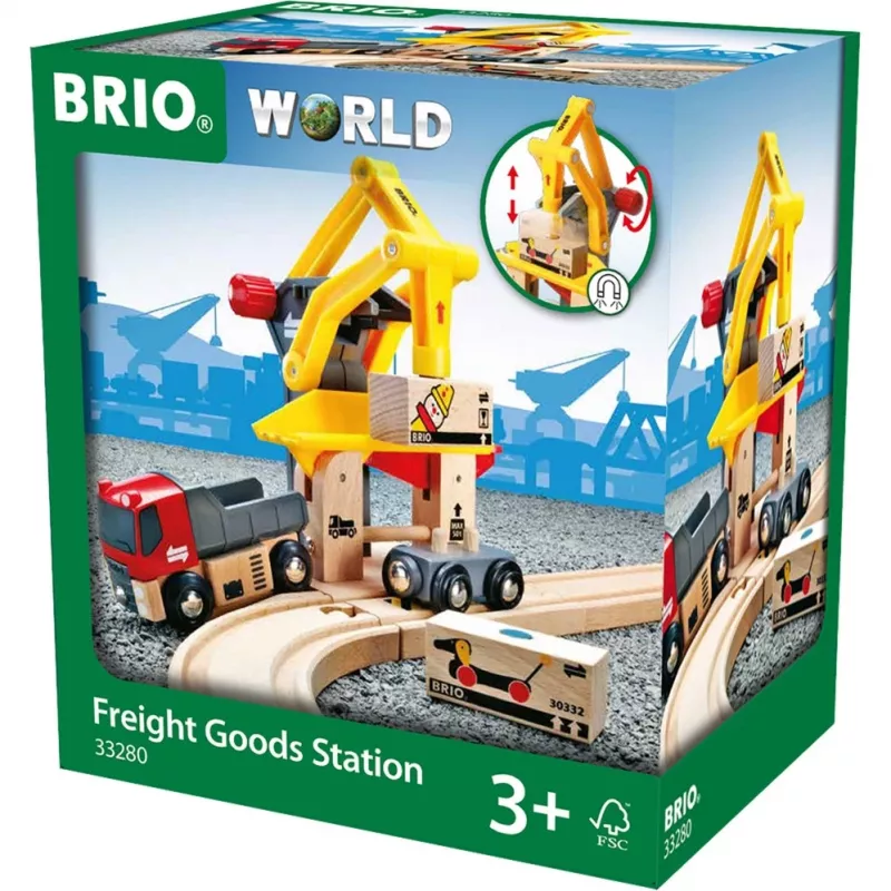 BRIO World krovinių pakrovimo stotis, žaidimų pastatas