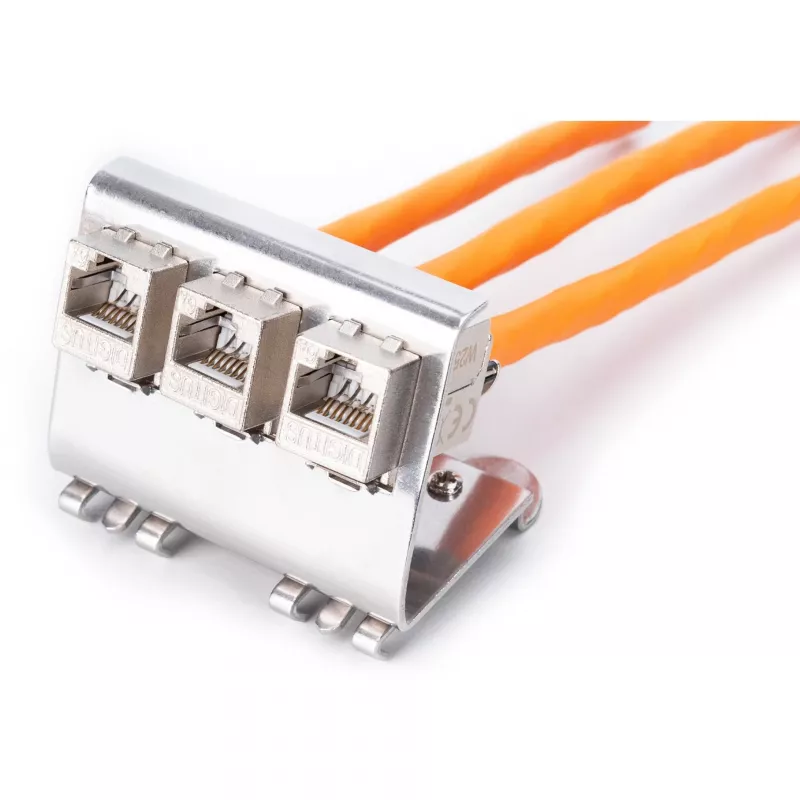 Adapteris Digitus AN-25183 3x Keystone moduliui, nerūdijantis plienas
