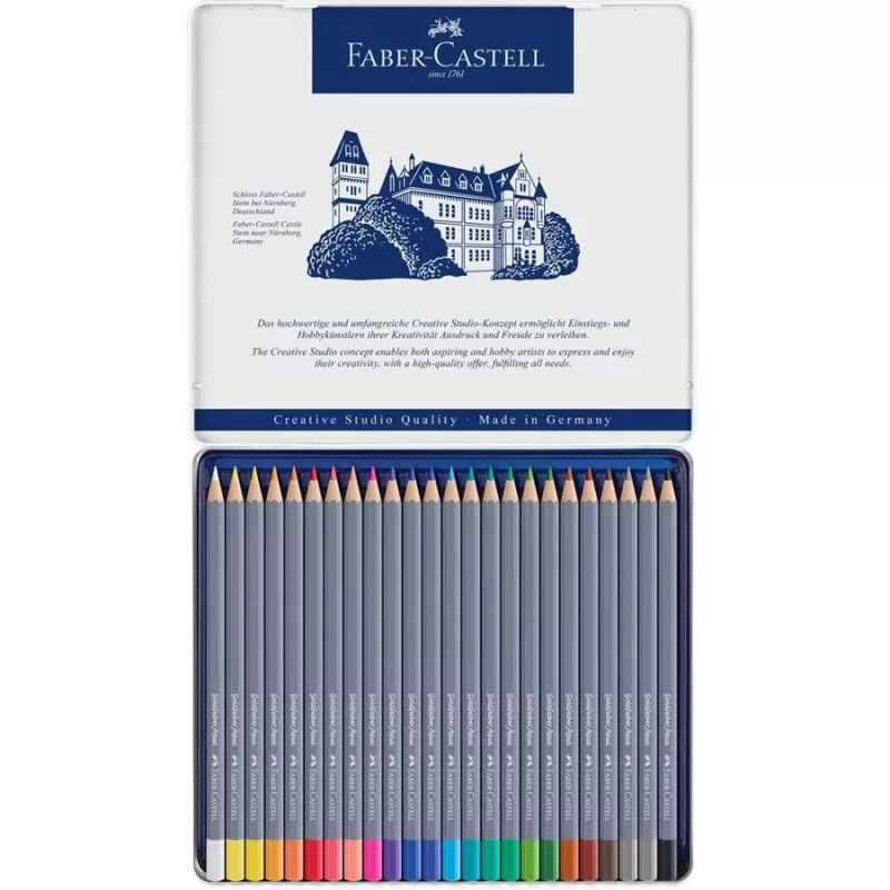 Spalvoti pieštukai Faber-Castell Goldfaber Aqua 24 vnt.