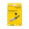 DELOCK USB 3.2 Gen 1 (3.1 Gen 1) 4 prievadų šakotuvas su Type-A + Type-C priegloba (5000 Mbit/s) juodas/skaidrus