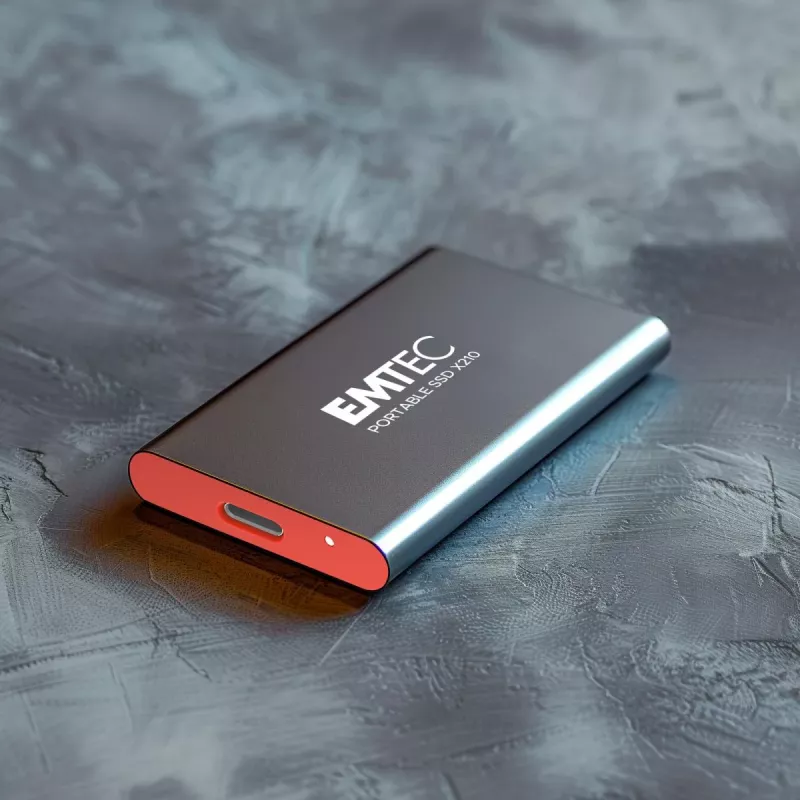 Emtec X210 ELITE 2 TB USB Type-C 3.2 Gen 2 (3.1 Gen 2) Juoda, Raudona
