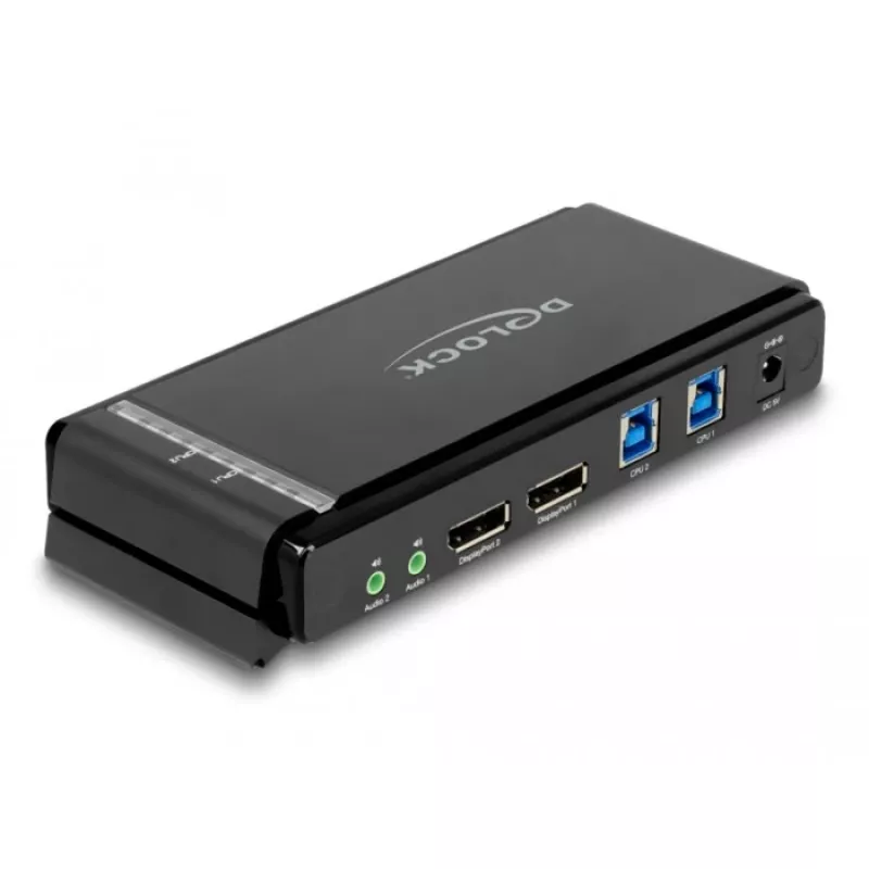 KVM jungiklis DeLOCK DisplayPort 1.4 8K 60Hz USB Audio