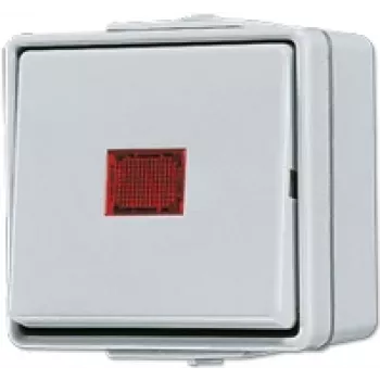 Jung 606 KOW elektros jungiklis 1P baltas (606KOW)