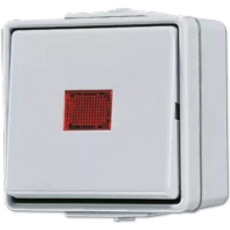 Jung 606 KOW elektros jungiklis 1P baltas (606KOW)