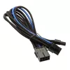 SidabrinėStone PCI-8-Pin to PCIe-6+2-Pin kabelis, 250mm - Juoda/Blue