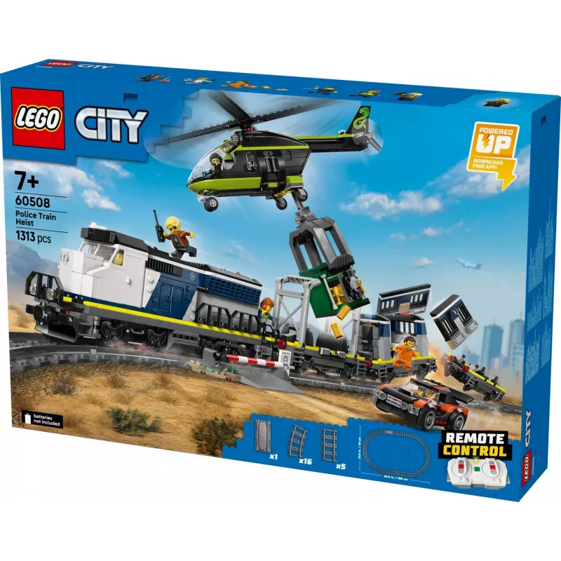 Bricks City 60508 Policijos traukinio apiplėšimas