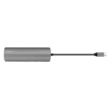 Ultra plonas USB 3.2 centras 2xUSB-A, 8xUSB-C, PD, 100W