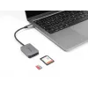 DELOCK USB Type-C kortelių skaitytuvas aliuminis SD Micro SD 5000 Mbit/s