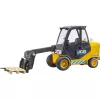 Forklift BRUDER JCB Teletruk žaislas — ABS, rekomenduojamas amžius 3+, juoda ir geltona