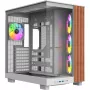 PC korpusas Thermaltake View 380 XL WS ARGB Snow White — Midi Tower, ATX palaikymas, su langu