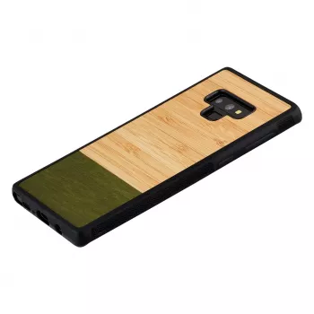 man and wood išmaniojo telefono dėklas „Samsung Galaxy Note 9“ – bambuko miško juoda