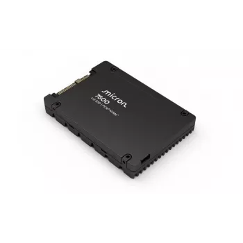 SSD | MICRON | SSD serija 7500 MAX | 800GB | NVMe | 3D NAND atmintinės technologija | Rašymo greitis 1400 MB/s | Skaitymo greitis 6800 MB/s | Formos faktorius U.3 | TBW 4380 TB | MTBF