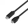 Logilink - USB laidas - USB 2.0 Type C (kištukas) į Micro-USB 2.0 (kištukas) - USB 2.0 - 15 V - 3 A - 1 m - Juoda (CU0197)