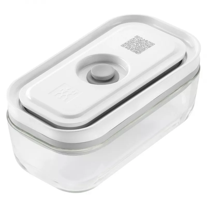 Maisto laikymo indas ZWILLING 36803-100-0 stačiakampis stiklinis 0,35 l, pilkas, sandarus, kraunamas vienas ant kito