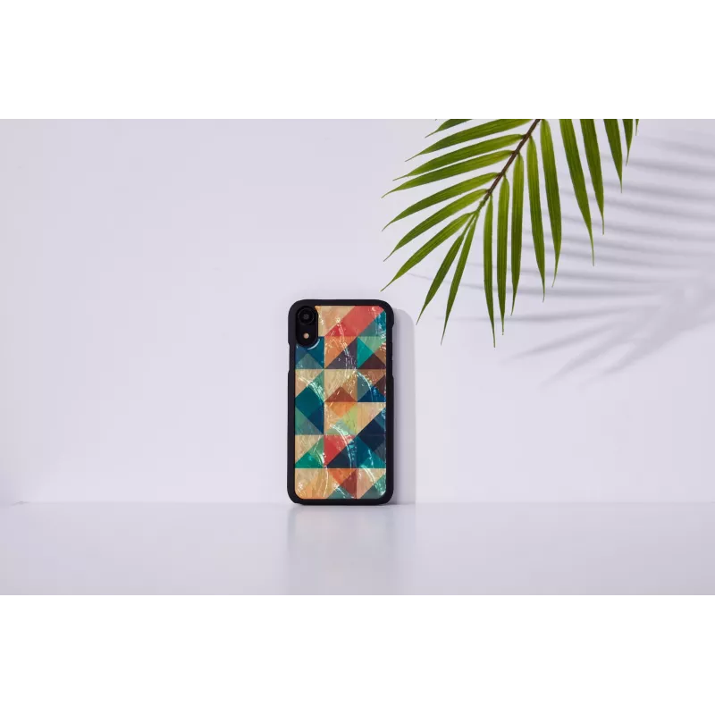 Išmaniojo telefono dėklas iKins, skirtas iPhone XR — apsauginis Mosaic Juoda