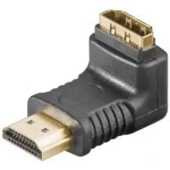 Wentronic Goobay HDMI™ Winkeladapter, HDMI Standard-Plug (Type A), Juoda - HDMI™ A-Plug > HDMI™ A-Socket (51727)