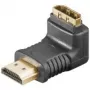 Wentronic Goobay HDMI™ Winkeladapter, HDMI Standard-Plug (Type A), Juoda - HDMI™ A-Plug > HDMI™ A-Socket (51727)