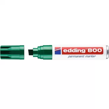 Nuolatinis žymeklis Edding 800 kaltinio antgalio žalias