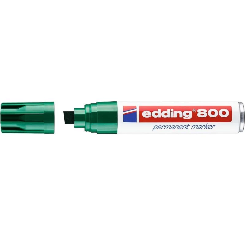 Nuolatinis žymeklis Edding 800 kaltinio antgalio žalias