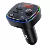 FM siųstuvas VAKOSS TC-B439K Bluetooth USB, 87.5–108 MHz, microSD/USB atkūrimas, 5V/3.1A išvestis, RGB ekranas