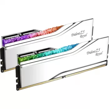 DIMM 48 GB DDR5-8200 (2x 24 GB) Dual-Kit, Memory Silver, F5-8200J4052F24GX2-TR5S, Trident Z5 Royal, INTEL XMP