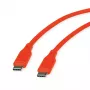 ROLINE USB 2.0 laidas C-C ST/ST silikoninis 60W 1m oranžinis - Laidas - Skaitmeninis/Duomenų (11.02.9124)