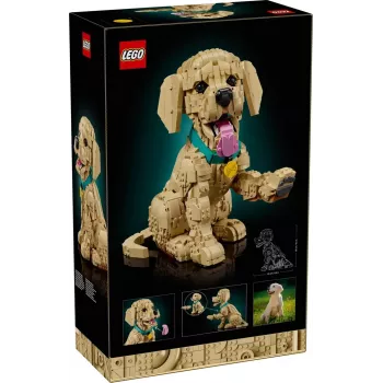 LEGO ICONS 11384 Auksaspalvio retriverio šuniukas