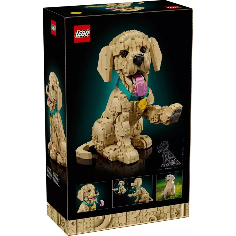 LEGO ICONS 11384 Auksaspalvio retriverio šuniukas