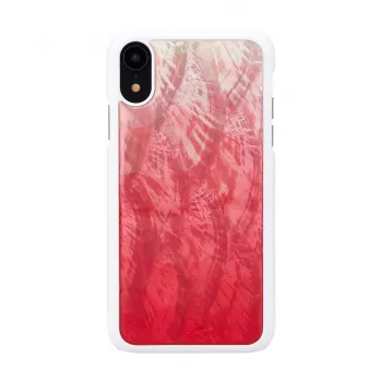 iKins išmaniojo telefono dėklas, skirtas iPhone XR — rožinio ežero ir baltos spalvos