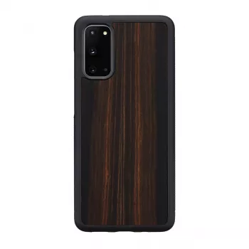 Išmaniojo telefono dėklas Man and Wood Galaxy S20 juodmedžio — apsauginis dėklas Samsung Galaxy S20