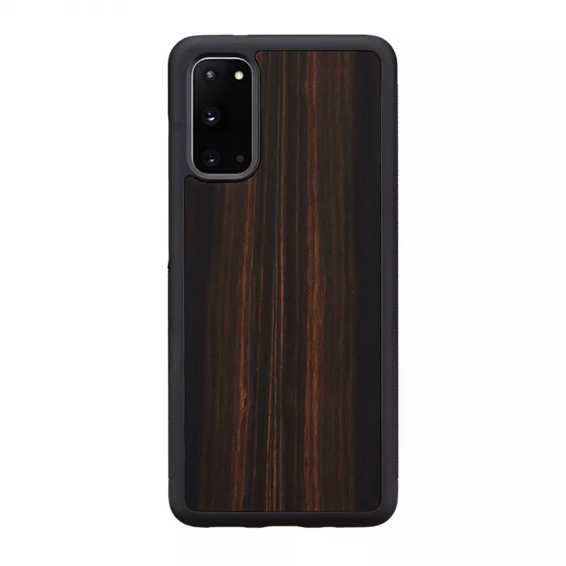 Išmaniojo telefono dėklas Man and Wood Galaxy S20 juodmedžio — apsauginis dėklas Samsung Galaxy S20