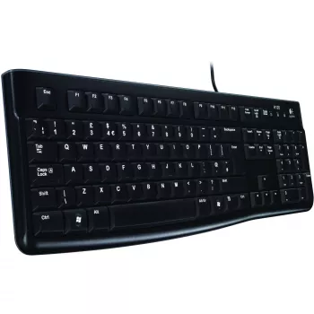 Logitech Desktop MK120 Combo, juoda, laidinė, šveicariška, 920-002504