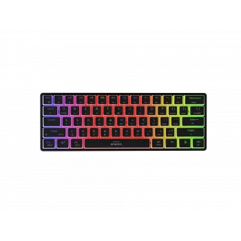 ŽAIDIMŲ KLAVIATŪRA GENESIS THOR 660 G2 US JUODA BELAIDĖ RGB MECHANINĖ GATERON BROWN