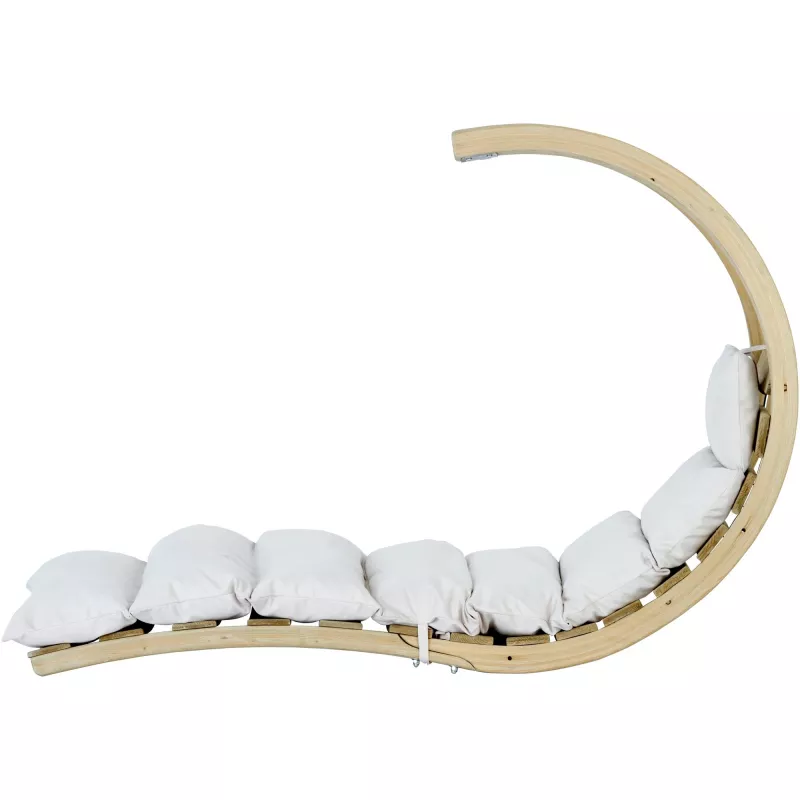 Supamasis gultas kreminis AZ-2020410, kabantis krėslas kreminis