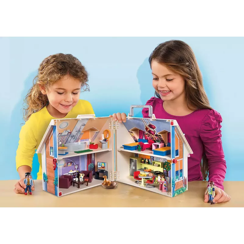 Statybinis žaislų rinkinys PLAYMOBIL lėlių namelis 70985 įvairiaspalvis plastikinis