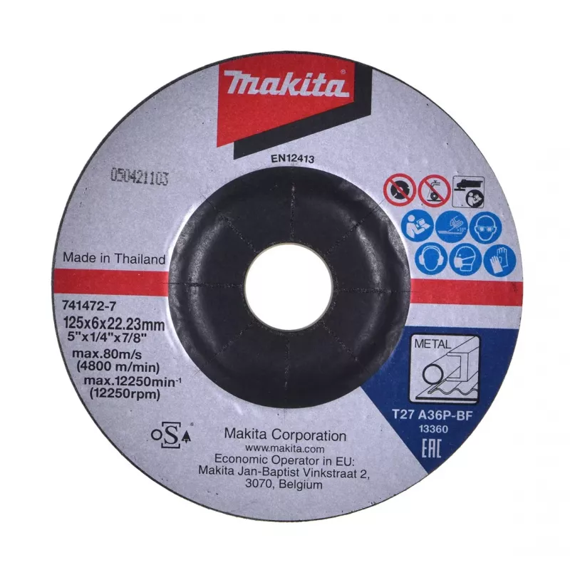 Makita 9558HNR kampinis šlifuoklis, 125 mm